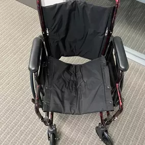 I am looking to donate this virtually new wheelchair to someone or to some entity.
It has been used one time.
It can be picked up at my office Monday through Friday 9 AM until 5 PM.