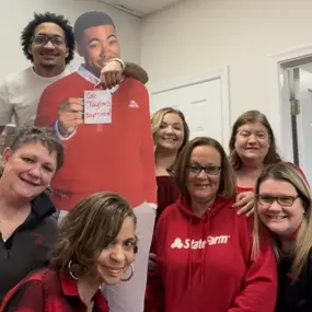 Our team is getting excited for the Big Game this weekend! We enjoyed delicious spreads at each office for our football themed lunch! We are cheering for the Red team this year!! ????????????