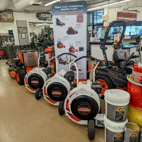 Russo naperville interior showroom push blowers