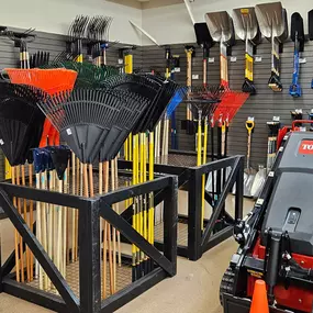 Russo naperville interior showroom tools, rakes