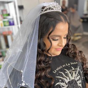 Three Brothers Beauty Salon & Barber Shop - Bride hair and veil