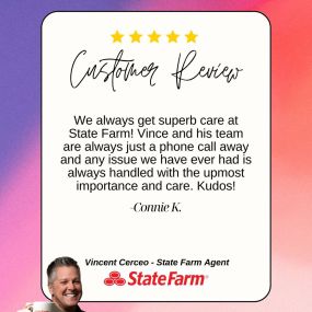 We got more reviews.. you guys are incredible!
We absolutely love reading our customer reviews! We appreciate each and every one of you that takes the time to let us know how we are doing! ❤️ Thank you Connie K. for your review! If you had a positive experience with our team, please leave us a review and let us know how we are doing! Plus.... it lets others know that they are in good hands! We are here to help you along the way!
Leave us a google review -  https://vincecerceo.com 
Give us a call