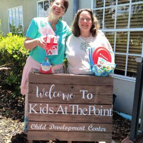 As we celebrate Teach Your Children to Save Day,  we were excited to drop off some goodies for both the children and the staff over at Kids At The Point where Cinammon and Nicole were outside to greet us!  Thanks ladies! Thanks to all of the staff for all you do for the children in our community!  We appreciate you and let’s remind all of our children the importance to start saving young!  Have a great afternoon!