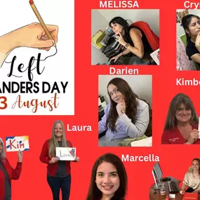 As we celebrate Leftie’s Day today, who do you think are our lefties in our office?