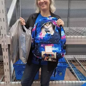 A big thank you to customer Muriel and friend Michelle for donating backpacks and supplies to Hudson Primary Academy! Your generosity helped us support even more students this school year!