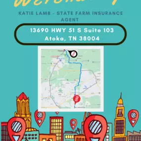 Don't be scared, but we are moving on Halloween! Never fear, we will still have amazing customer service and be able to handle all of your policies, claims, and service! - Katie Lamb - State Farm Insurance Agent