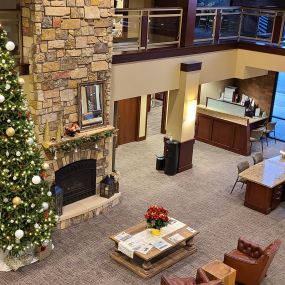 Olivia Lobby decorated for Christmas