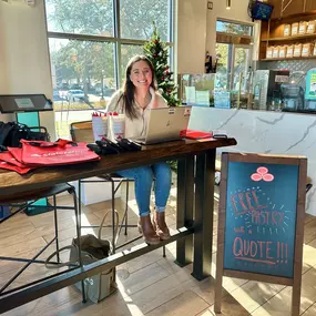 On Fridays you may catch Jordan buying pastries for customers at White Rhino in north Garland.