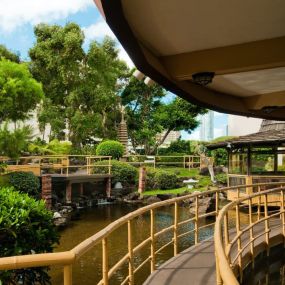 Pagoda Hotel koi pond