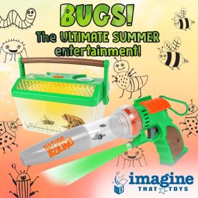 Bugs are cool! ???? ???? ???? Catch them, examine them, keep them for a short stay, or let them go. Your bug hunter will feel like the Queen Bee ????!
