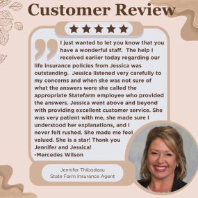 Jennifer Thibodeau - State Farm Insurance Agent