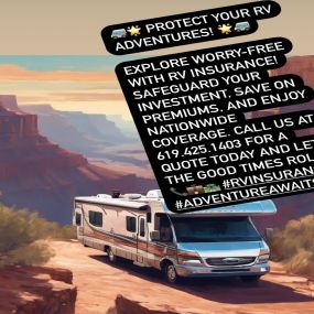????????Protect your RV adventures!????????
Explore worry-free with RV insurance! Safeguard your investment, save on premiums, and enjoy nationwide coverage. Call us for a quote today and let the good times roll!
#RVINSURANCE
#ADVENTUREAWAITS