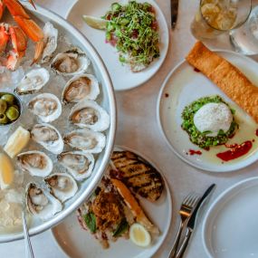 Our oyster bar consists of the freshest and most sustainable seafod