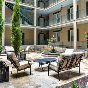 Relax in the Private Courtyard surrounding Gorgeous Relaxing Water Feature