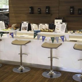 Waiting area inside the Land Rover Nottingham showroom