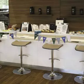 Waiting area inside the Land Rover Nottingham showroom