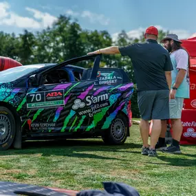 Stop by and say hi and see our Rally car!