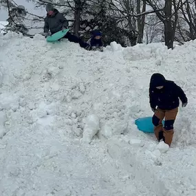 Had a sledding day at the office with all the snow we got!