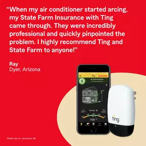 Thanks to a Ting sensor, this customer caught a potential hidden electrical danger early on. It's one more way we’re focused on being a good neighbor for you. Contact my office to learn more.