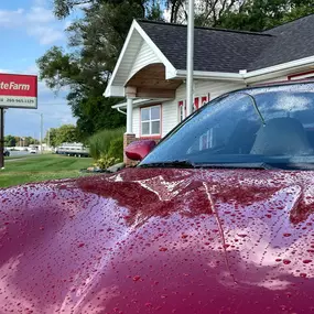 We had a little rain on Friday. I never drive the ‘Vette in bad weather but made a mistake! I took the opportunity to take some wet car photos. Which do you like best?