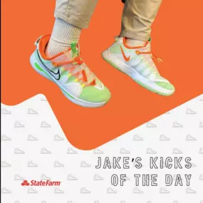 Today’s “Kicks of the Day” are the PG4 “Gatorade.” Jake says he likes them because they’re fun colors and he’s always loved Gatorade, but most importantly, they make him about an inch taller