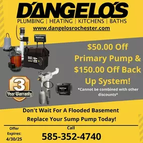 D'Angelo's Plumbing & Heating 
| (585) 352-4740 | Rochester, NY