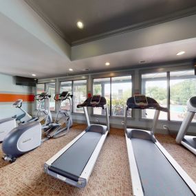 Health and Fitness Club including TVs and Cardio and Weight Training at Parc 1346 Apartments