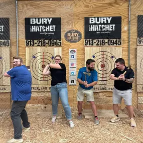 Axe throwing after a long day of meetings!
