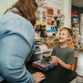 Whether you shop with us online or in person, there’s a ✨certain kind of magic✨ you can only find in a toy store. ???? 
Thank you, Angela Jackson Photography, for capturing that magic. ❤️
Find magic with us ????
www.browncountytoychest.com