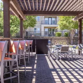 Outdoor Pergola Lounging Area