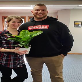 Today we celebrate my birthday! Thanks team for the beautiful flowers and gift. Also had a surprise visitor with a lovely plant!