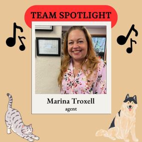 Meet Marina, posing with her new license! She is a music-loving pet parent extraordinaire ???????????? Not only does she teach music with passion and dedication, but she also showers her fur babies with endless love and cuddles. Marina brings joy and passion for helping others to our office!✨???????? #TeamSpotlight #PetParentGoals #MusicLover #FurryFriends #PawsAndPlaylists #KimInsuresUs