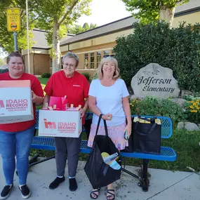 We helped out our local elementary school with some very needed school supplies for the year! Goodies for teachers and some individual packages for kids of each grade.