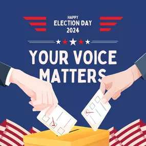 Today is election day❤️???????? Your voice matters, so make sure you get out there and vote! Whether you're voting locally or nationally, every vote counts in shaping the future of our communities. Make sure you're registered, informed, and ready to head to the polls!