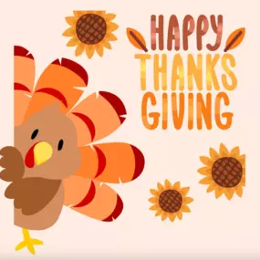 Happy Thanksgiving from our office! We hope everyone has a safe and happy holiday!