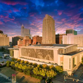 Twilight view of Raleigh, NC