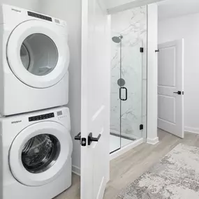 Stackable Washer and Dryer in Select Floorplans