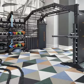 camden village district apartments raleigh nc gym with strength training equipment