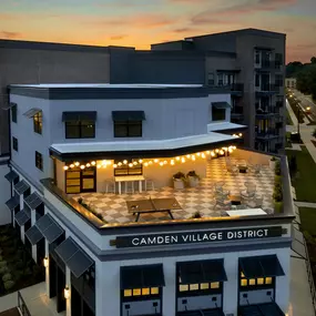 Camden Village District Downtown Raleigh Apartments Rooftop Terrace