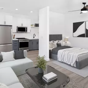 Studio apartment home at Camden Village District apartments in Raleigh, NC