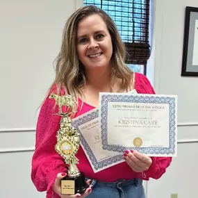 Look at our official office GOAT! (Greatest Of All Time) ????

Kristina Cave was awarded Top Producer of the Month for Auto, Health, and Over All for the month of January in our Agent Aspirant/High Performance Group! ????

Kristina diligently works to insure you are saving the most while insuring your family has adequate coverage. I am so proud to have her on my team.

Way to go Kristina! I am excited to see what else 2024 has in store for you and the team! ♥️

#GOAT #Auto #Health #Fire #WayToGo