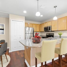 Modern Kitchen with Granite Countertops