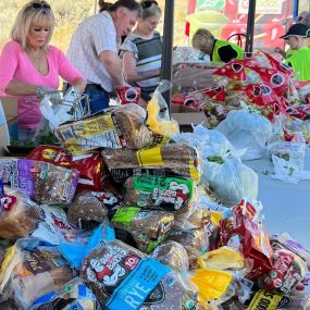 Many people were excepting delivery of produce from 2nd Harvest Tri-Cities Food Bank.
This day was dedicated to the Veterans who served for the armed forces.