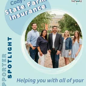 Hold on tight as we shine the spotlight???? on Cody Anno- State Farm Insurance group, your go-to insurance gurus and community champions ????
The got you covered with any Auto ????, Health ????, Renter's , or Homeowners ????insurance needs! This group works double time to partner closely with local businesses and events, to create good times and unforgetable memories ! ????#teamworkmakesthedreamwork #locallove
For more information on their services, check out their page!
— with Cody Anno- State 