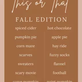 Welcome Fall!