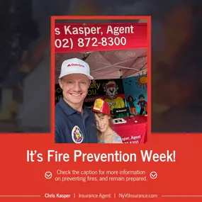 During Fire Prevention Week, let's focus on keeping our homes and loved ones safe! Here are some essential tips to prevent fires and be prepared:
1️⃣ Install Smoke Alarms: Ensure smoke alarms are installed on every level of your home and in sleeping areas. Test them monthly and replace batteries as needed.
2️⃣ Create an Escape Plan: Design a family escape plan and practice it regularly. Know at least two ways out of every room.
3️⃣ Keep Flammable Materials Away: Store flammable materials, such a