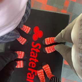 Today is National Sock Day! What better way to celebrate than by wearing matching State Farm Socks??