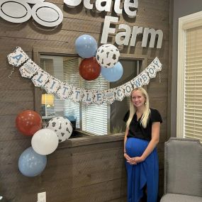 One of our team members, Rachael is about to have a baby!!! We are so excited for her!