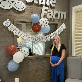 One of our team members, Rachael is about to have a baby!!! We are so excited for her!