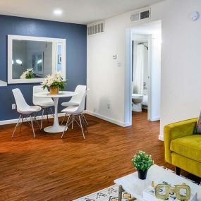 Living Room With Dining Area